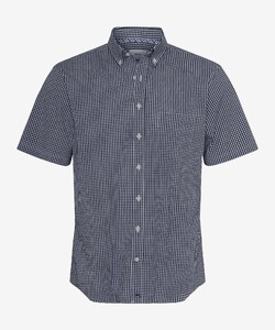 Brax Dan Hi-Flex Poplin Vichy Check Shirt Manhattan