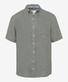 Brax Dan Linen Short Sleeve Shirt Olive