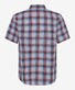 Brax Dan Pure Linen Check Shirt Indian Red