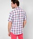 Brax Dan Pure Linen Check Shirt Indian Red