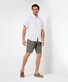 Brax Dan Pure Linen Short Sleeve Uni Color Shirt White