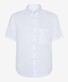 Brax Dan Pure Linen Short Sleeve Uni Color Shirt White