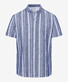 Brax Dan Striped Overhemd Blauw