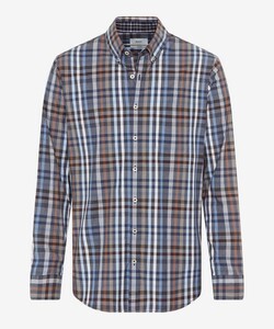 Brax Daniel Button-Down Check Shirt Camel