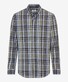 Brax Daniel Button-Down Check Shirt Olive Green