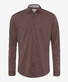 Brax Daniel Button Down Hi-Flex Jersey Fine Pattern Shirt Espresso