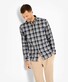 Brax Daniel Button Down Long Sleeve Check Fine Flanel Overhemd Cigar