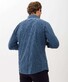 Brax Daniel Check Hi-Flex Button Down Shirt Steel Blue