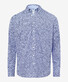 Brax Daniel Mini Floral Pattern Button Down Blue Planet Shirt Navy