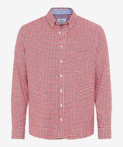 Brax Daniel Oxford Button Down Check Overhemd Dark Vitamins