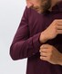 Brax Daniel Uni Overhemd Donker Rood Melange