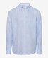 Brax Dirk Linen Shirt Blue Melange Dark