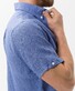 Brax Drago Short Sleeve Shirt Blue Melange Dark