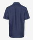 Brax Drake Linen Short Sleeve Shirt Navy