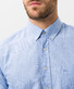 Brax Dries Button Down Overhemd Blauw Melange