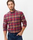 Brax Dries Cosy Light Flannel Shirt Red