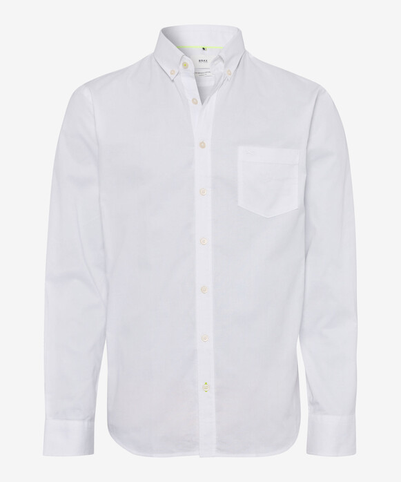 Brax Dries Oxford Button Down Shirt White