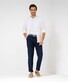 Brax Evans Lightweight Linen Easy Care Flat-Front Pants Manhattan