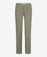 Brax Evans Lightweight Linnen Easy Care Flat-Front Broek Avocado