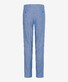 Brax Evans Lightweight Linnen Easy Care Flat-Front Broek Dusty Blue