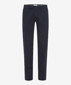 Brax Evans Triple Stone Soft Cotton Blend Flat-Front Broek Monochrome