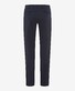 Brax Evans Triple Stone Soft Cotton Blend Flat-Front Broek Monochrome