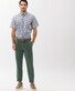 Brax Everest Cotton Flat-Front Broek Agave