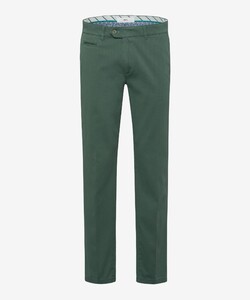 Brax Everest Cotton Flat-Front Pants Agave