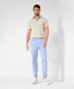 Brax Everest Ultralight Satin Cotton Blend Easy Care Broek Sky