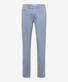 Brax Everest Ultralight Satin Cotton Blend Easy Care Broek Sky