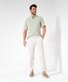 Brax Everest Ultralight Satin Cotton Blend Easy Care Broek Zand