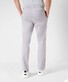 Brax Everest Ultralight Satin Cotton Blend Easy Care Pants Silver Bright