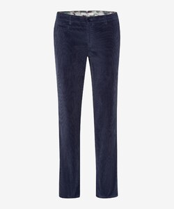 Brax Fabio Chino Flat-Front Soft Touch Corduroy Blue Planet Corduroy Trouser Monochrome