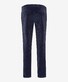 Brax Fabio Chino Flat-Front Soft Touch Corduroy Blue Planet Ribbroek Monochrome