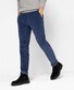 Brax Fabio Chino Flat-Front Soft Touch Corduroy Blue Planet Ribbroek Monochrome