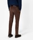 Brax Fabio Chino Flat-Front Soft Touch Corduroy Blue Planet Ribbroek Nut