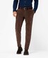 Brax Fabio Chino Flat-Front Soft Touch Corduroy Blue Planet Ribbroek Nut