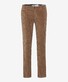 Brax Fabio Chino Flat-Front Soft Touch Corduroy Blue Planet Ribbroek Vintage