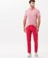 Brax Fabio In Chino Styling Details Soft Touch Broek Watermelon