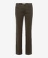 Brax Fabio In Fine Texture Chino Hi-Flex Broek Dark Olive