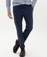 Brax Fabio In Fine Texture Chino Hi-Flex Broek Donker Blauw