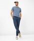 Brax Fabio In Hi-Flex Flat Front Chino Blue Planet Broek Indigo