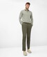 Brax Fabio In Hi-Flex Flat Front Chino Blue Planet Broek Olive