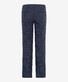 Brax Fabio Lightweight Pure Linnen Stripe Flat Front Broek Manhattan