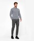 Brax Fabio Mini Check Wool Look Broek Grafiet