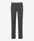 Brax Fabio Mini Check Wool Look Broek Grafiet