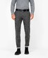 Brax Fabio Mini Check Wool Look Broek Grafiet