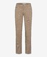 Brax Fabio Minimal Pattern Hi-Flex Cotton Satin Flat-Front Chino Broek Canvas