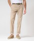 Brax Fabio Minimal Pattern Hi-Flex Cotton Satin Flat-Front Chino Broek Canvas