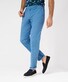 Brax Fabio Slim Chino Summerlight Flex Minimal Pattern Broek Dusty Blue